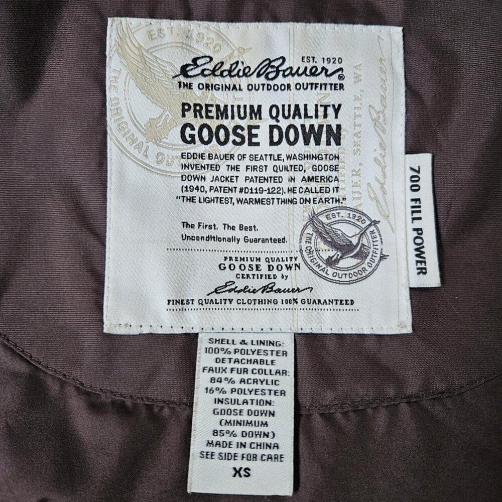 Eddie Bauer Goose Down Quilted Vest - XS - Picture 3 of 7